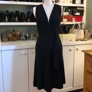 WHBM black Halter Open Back Dress Size 0